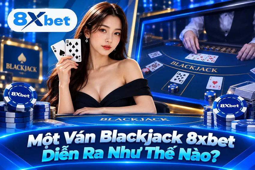 Một Ván Blackjack 8xbet Diễn Ra Như Thế Nào?