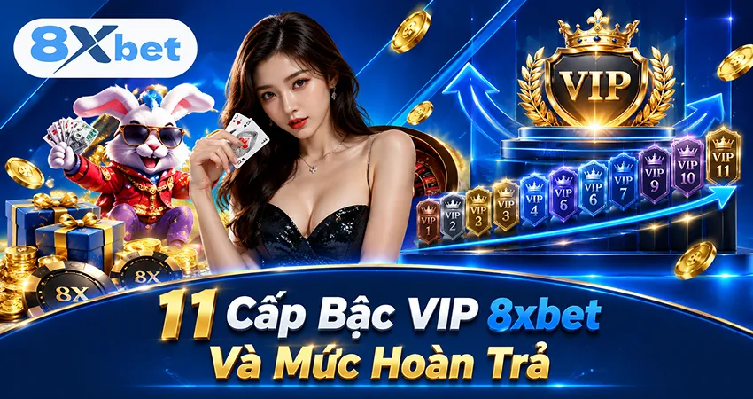 11 Cấp Bậc VIP 8xbet Và Mức Hoàn Trả
