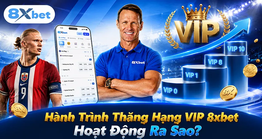 Hành Trình Thăng Hạng VIP 8xbet Hoạt Động Ra Sao?